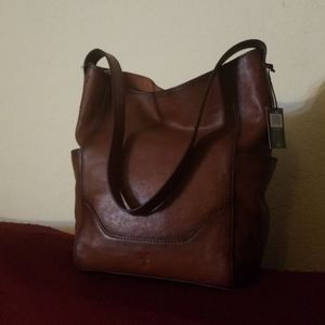 Frye Leather Hobo Bag with Side Pocket